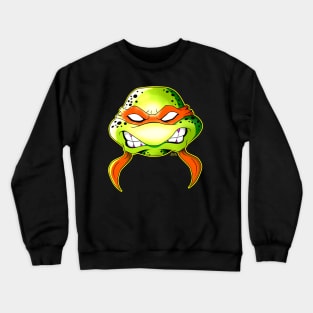 Angry Orange Ninja Turtle Mikie Crewneck Sweatshirt